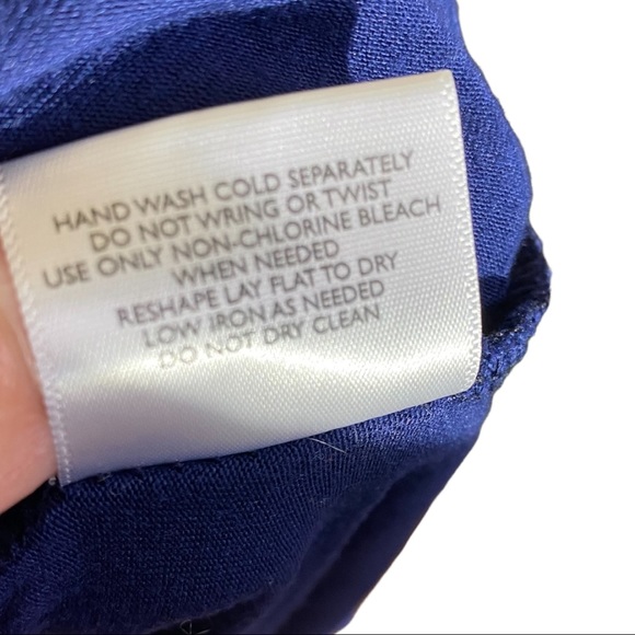 ModCloth Blue V-Neck A-Line Dress - Picture 7 of 7